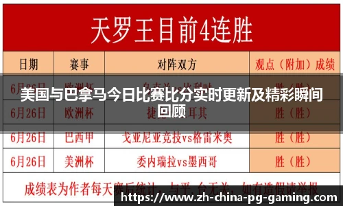 美国与巴拿马今日比赛比分实时更新及精彩瞬间回顾